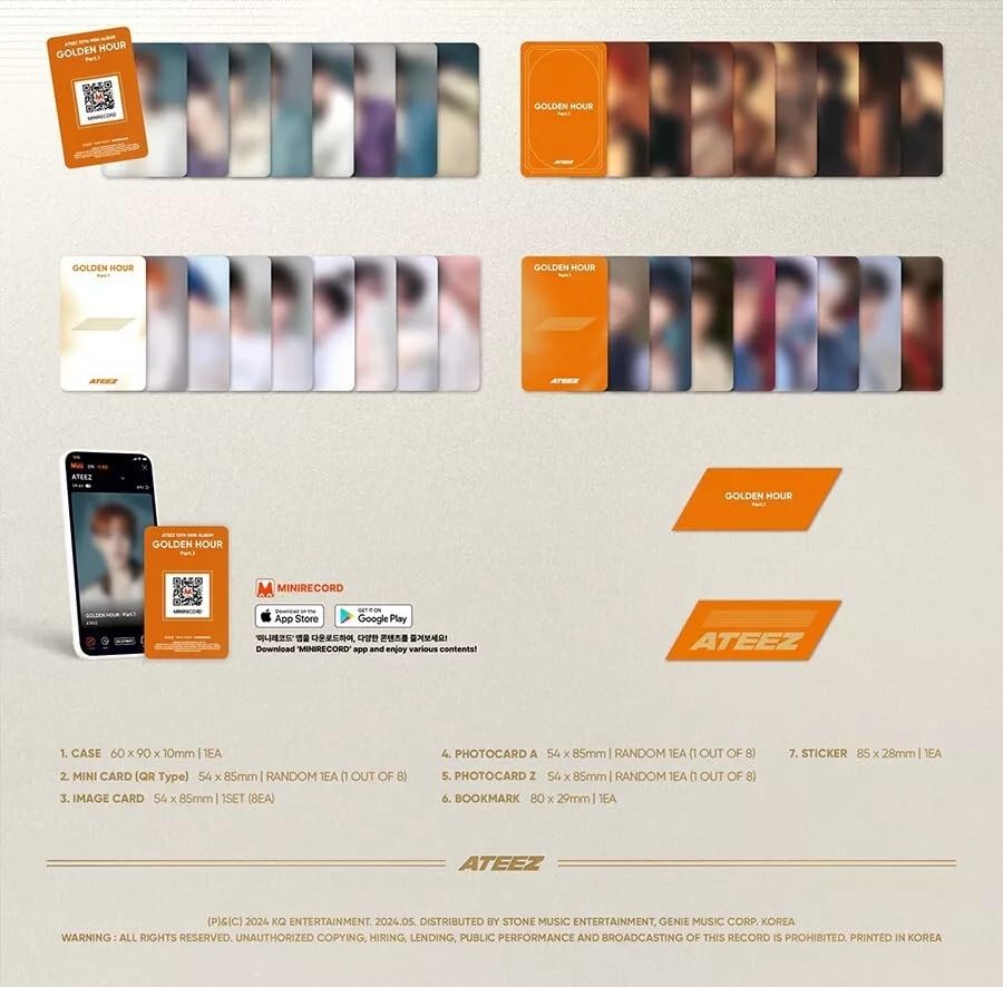 Amazon.com: ATEEZ GOLDEN HOUR : PART.1 10th Mini Album (PLATFROM